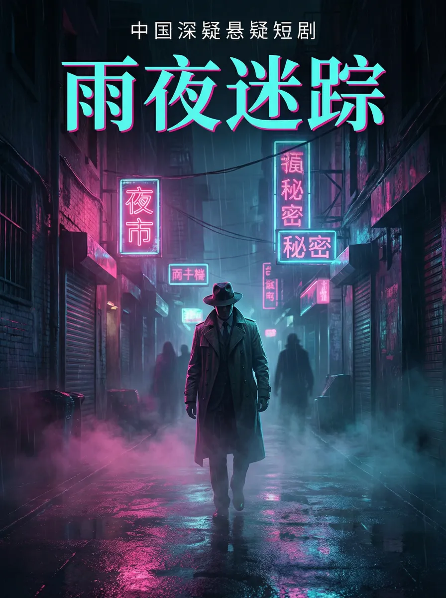 国模毛明两腿打开新图 悬疑追踪短剧 - 雨夜迷踪海报